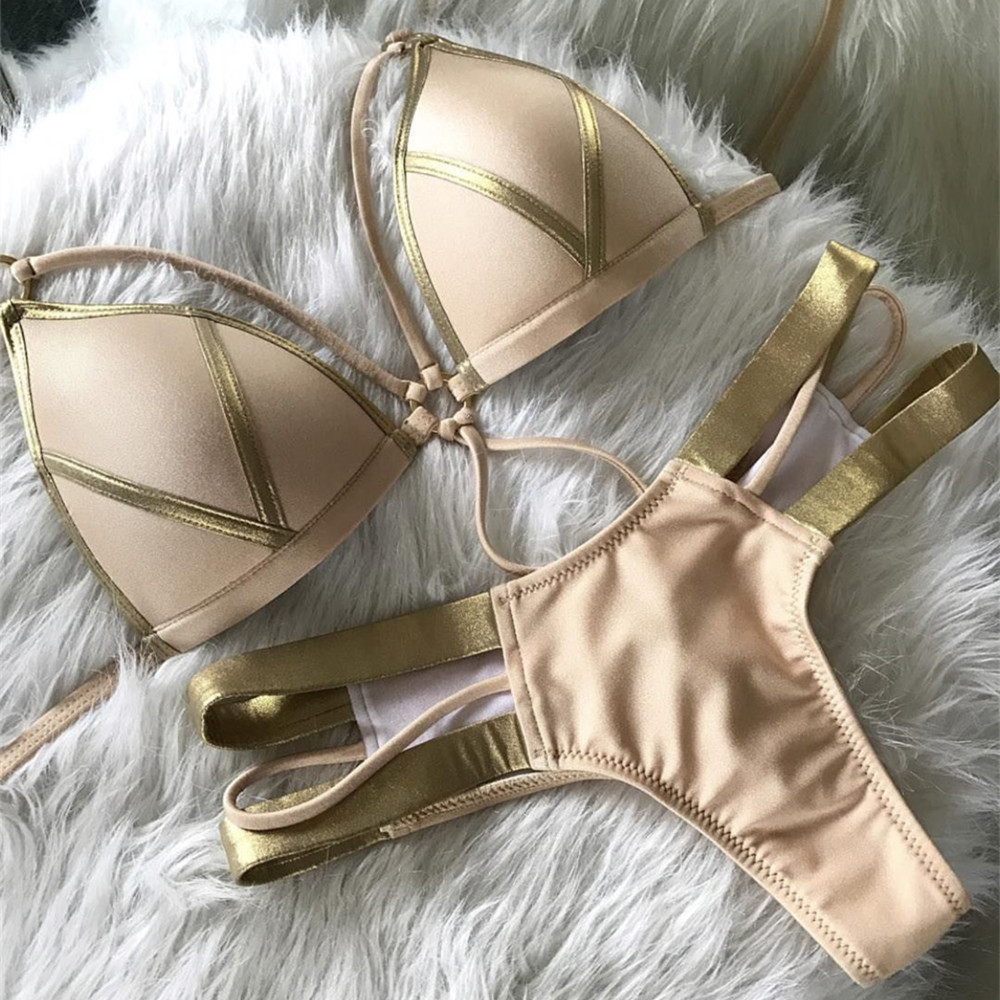 Bronzing bikini - Khaki, L