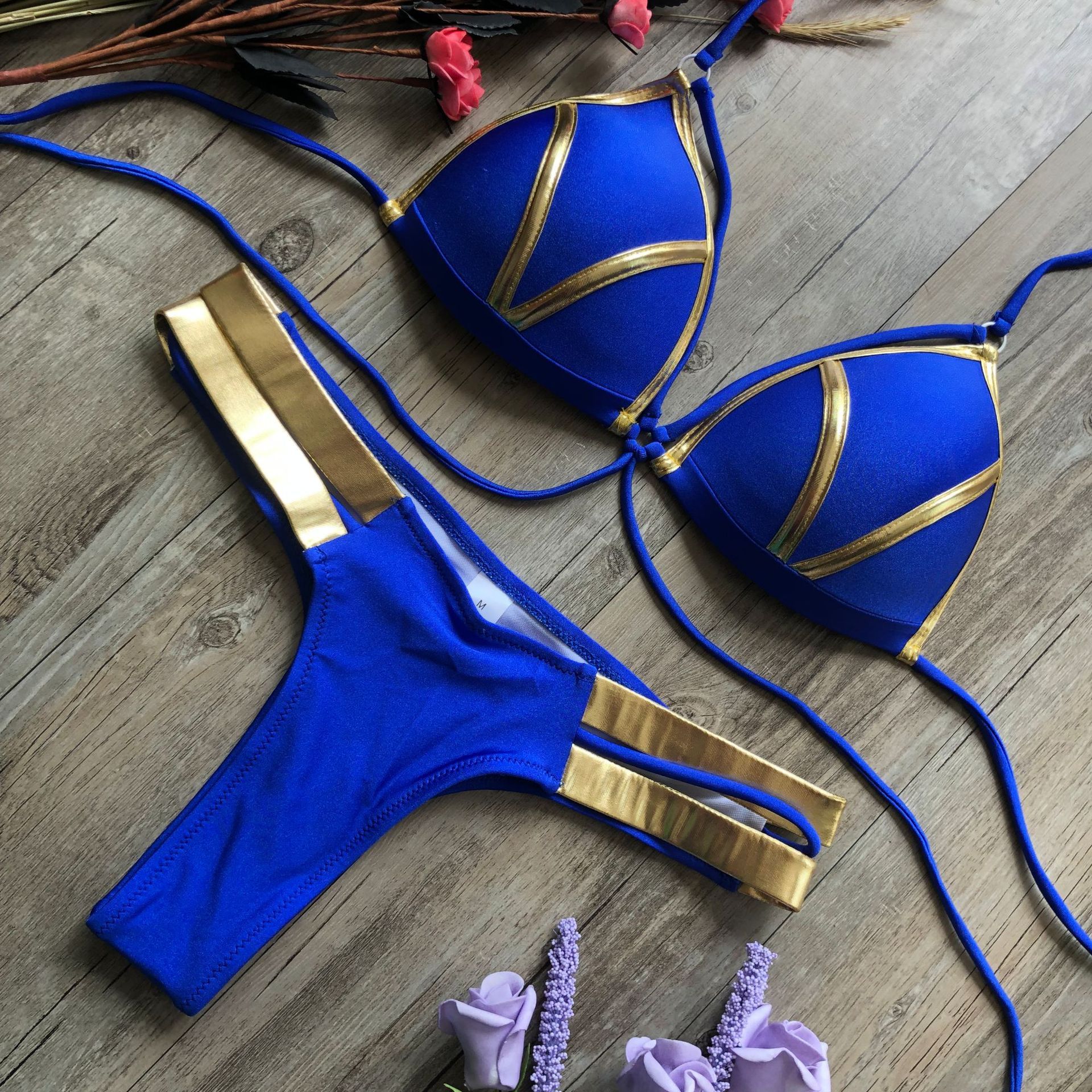 Bronzing bikini - Blue, S