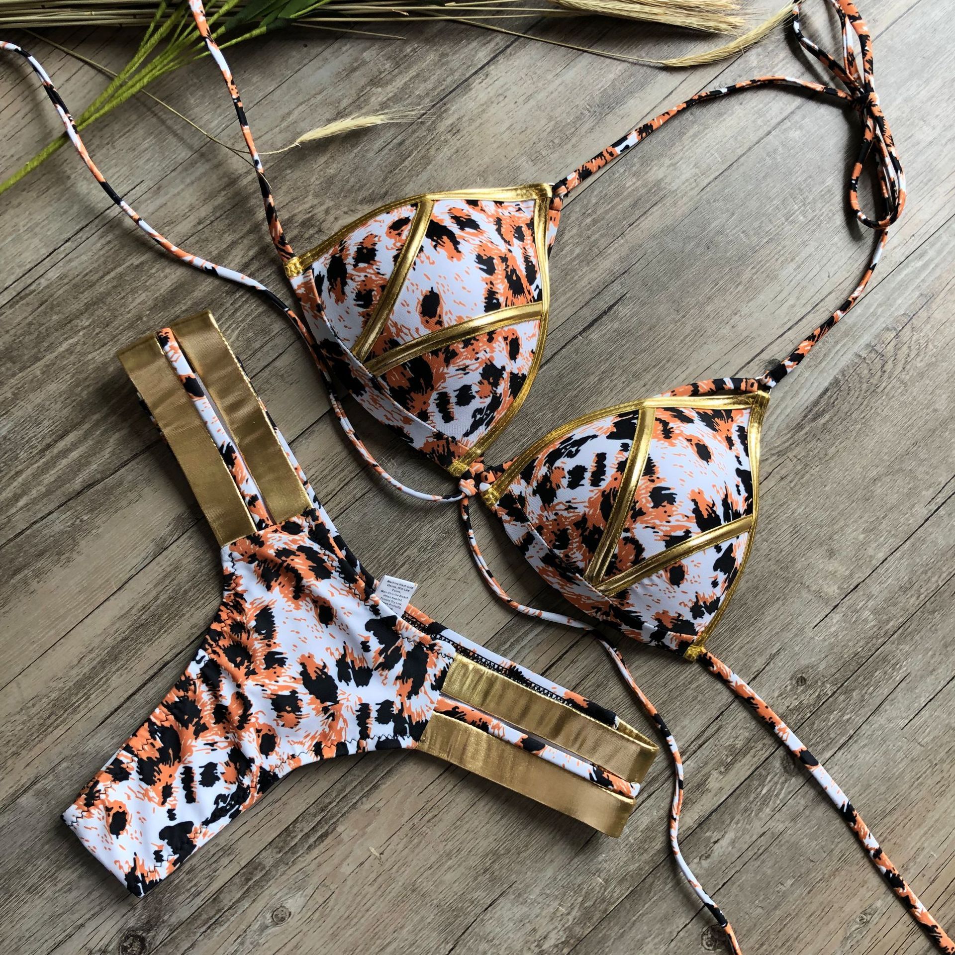 Bronzing bikini - Leopard print, L
