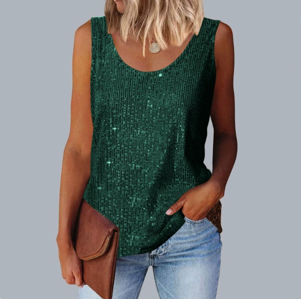 Women Tank Top - Green, XXXXXL
