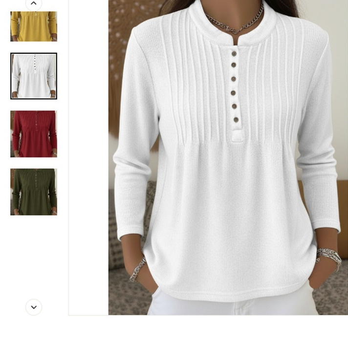 Womens Casual Crew-neck Knit Top - White, XXL