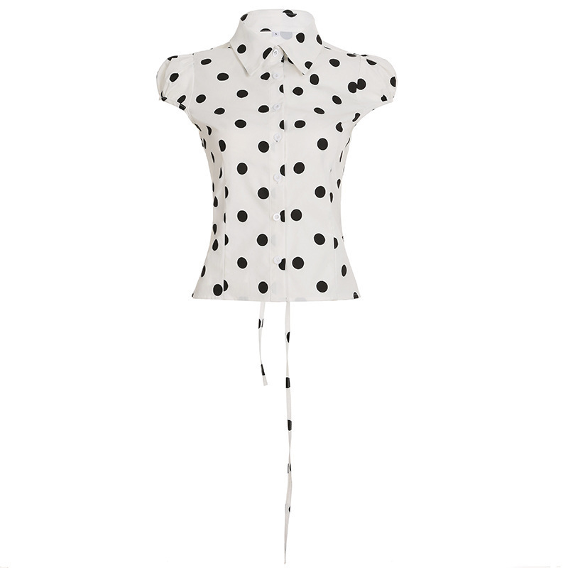 Stylish Casual Fitted Waist T-shirt With Tie-up Details And Short Sleeves - White, L