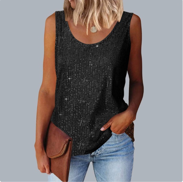 Women Tank Top - Black, Xxl