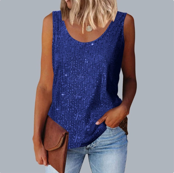 Women Tank Top - Blue, M