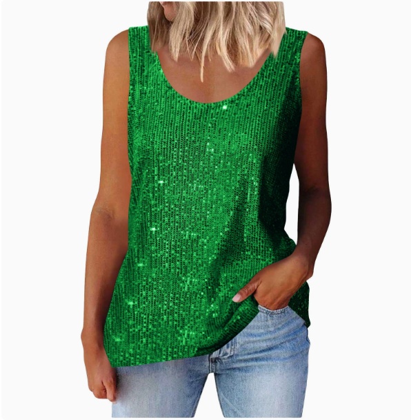 Women Tank Top - Emerald Green, M