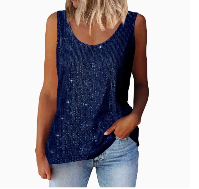 Women Tank Top - Navy, Xxxl