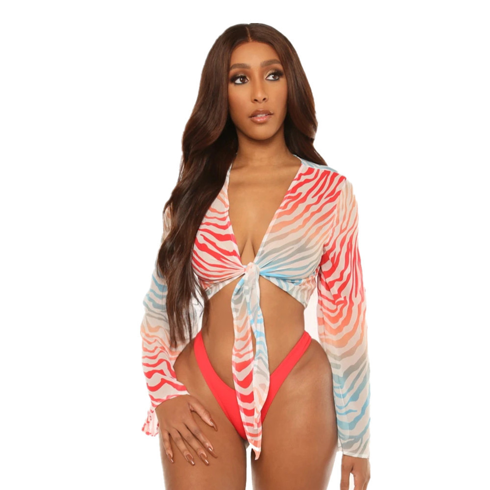 Bikini Women's Foreign Trade Swimwear - Red, L