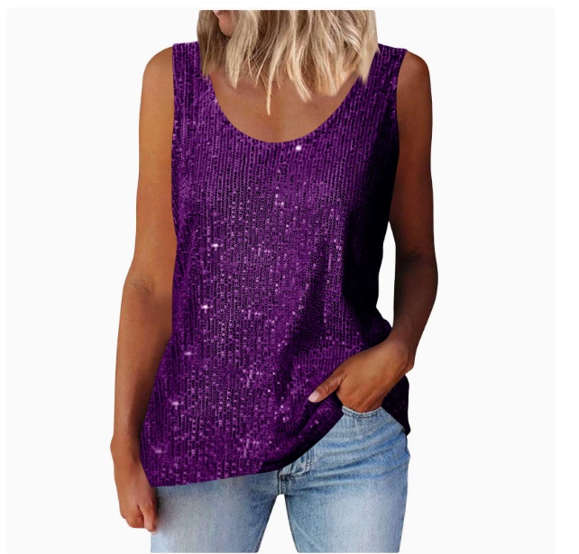 Women Tank Top - Purple, Xxl