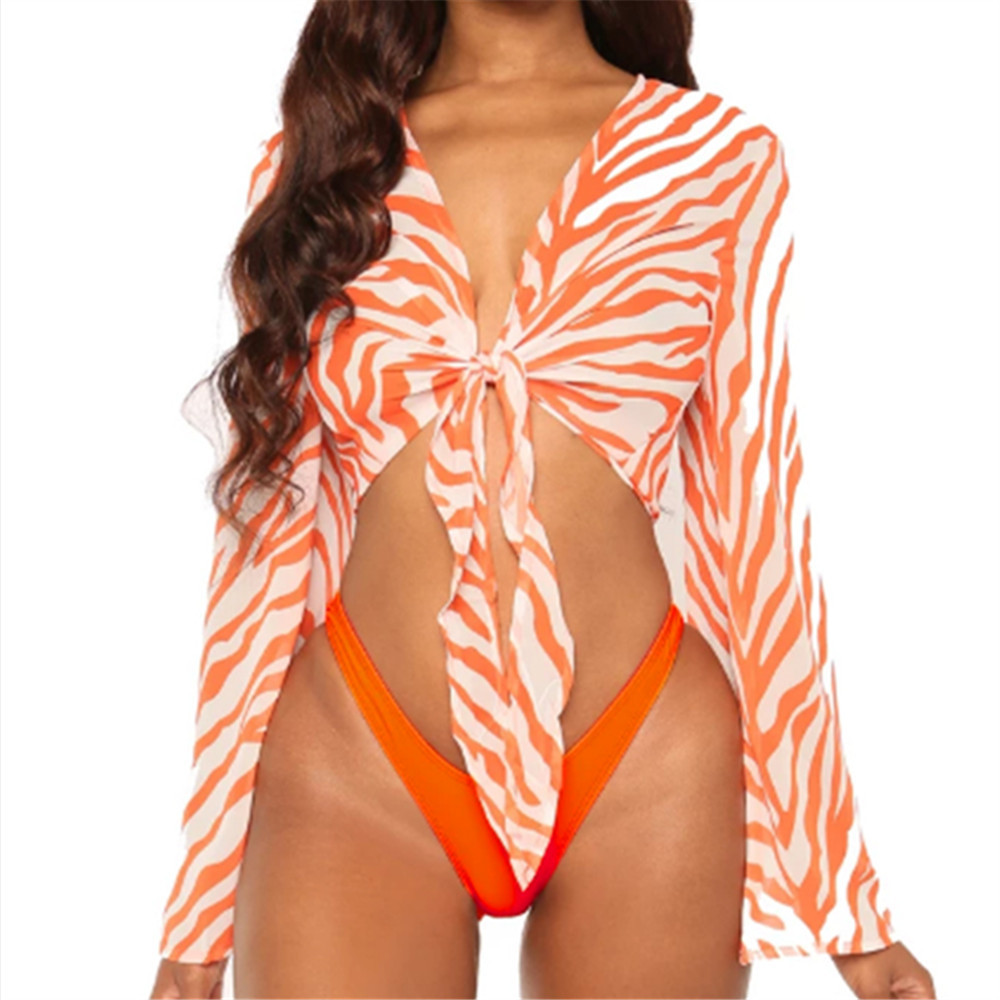 Bikini Women's Foreign Trade Swimwear - Orange, M