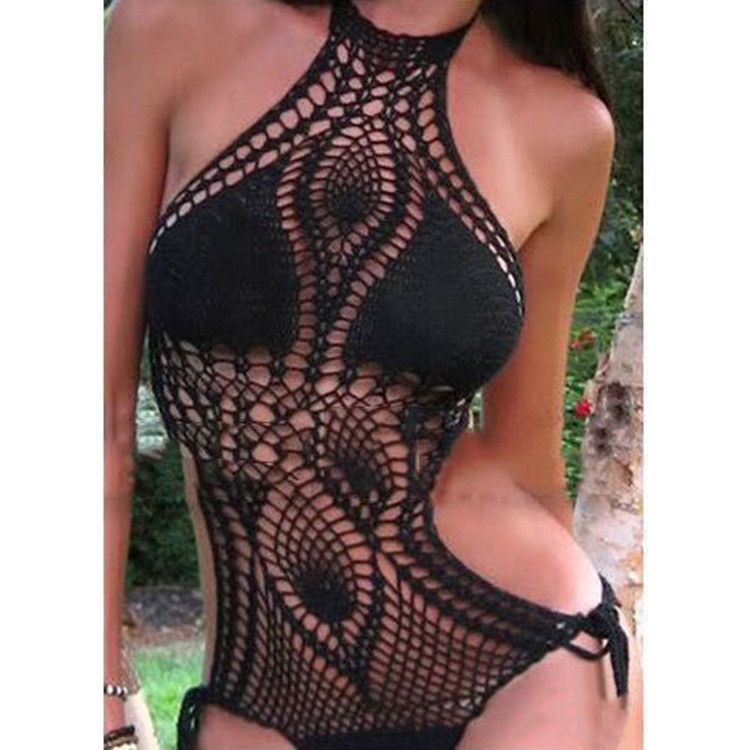 Quick sell Amazon hand crochet beach bikini bikini - Black