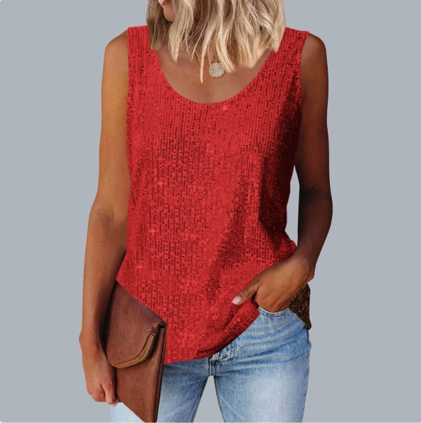 Women Tank Top - Red, M